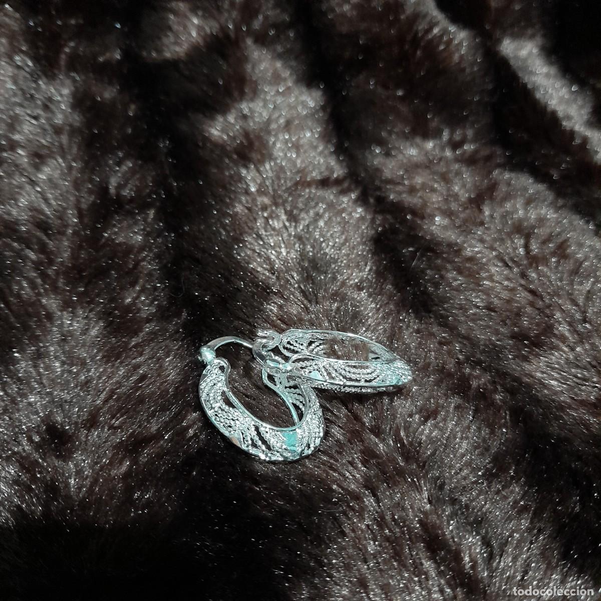 Joyeria: PENDIENTES CHAPADOS PLATA DE ARO - Foto 8