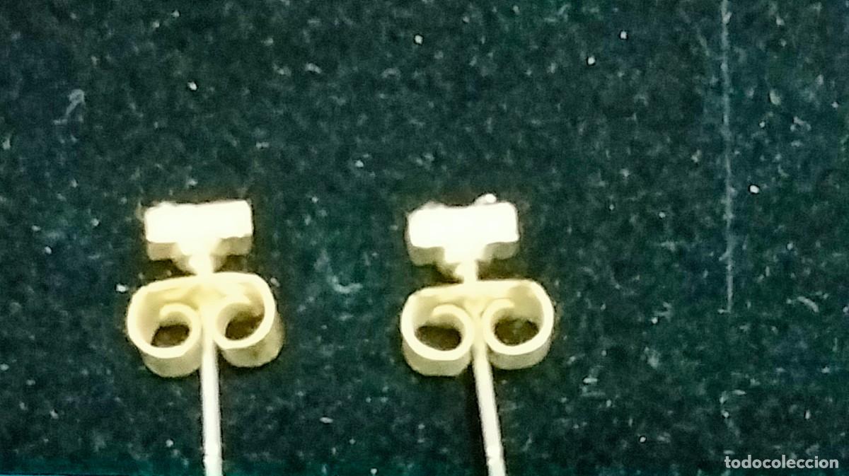 Joyeria: peque&ntilde;os pendientes dorados con circonitas - Foto 2