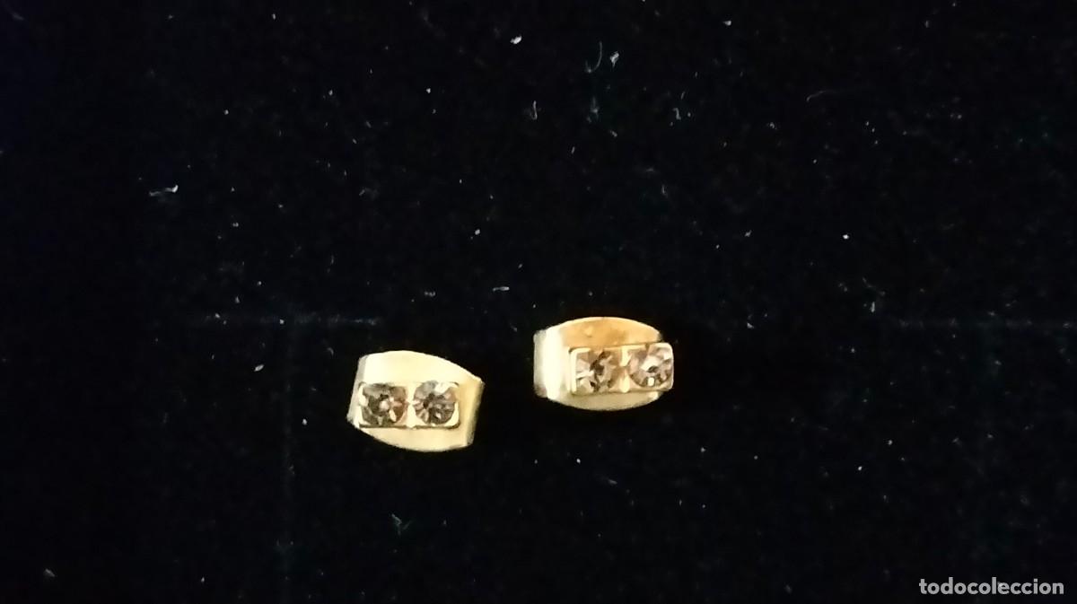 Joyeria: peque&ntilde;os pendientes dorados con circonitas - Foto 4