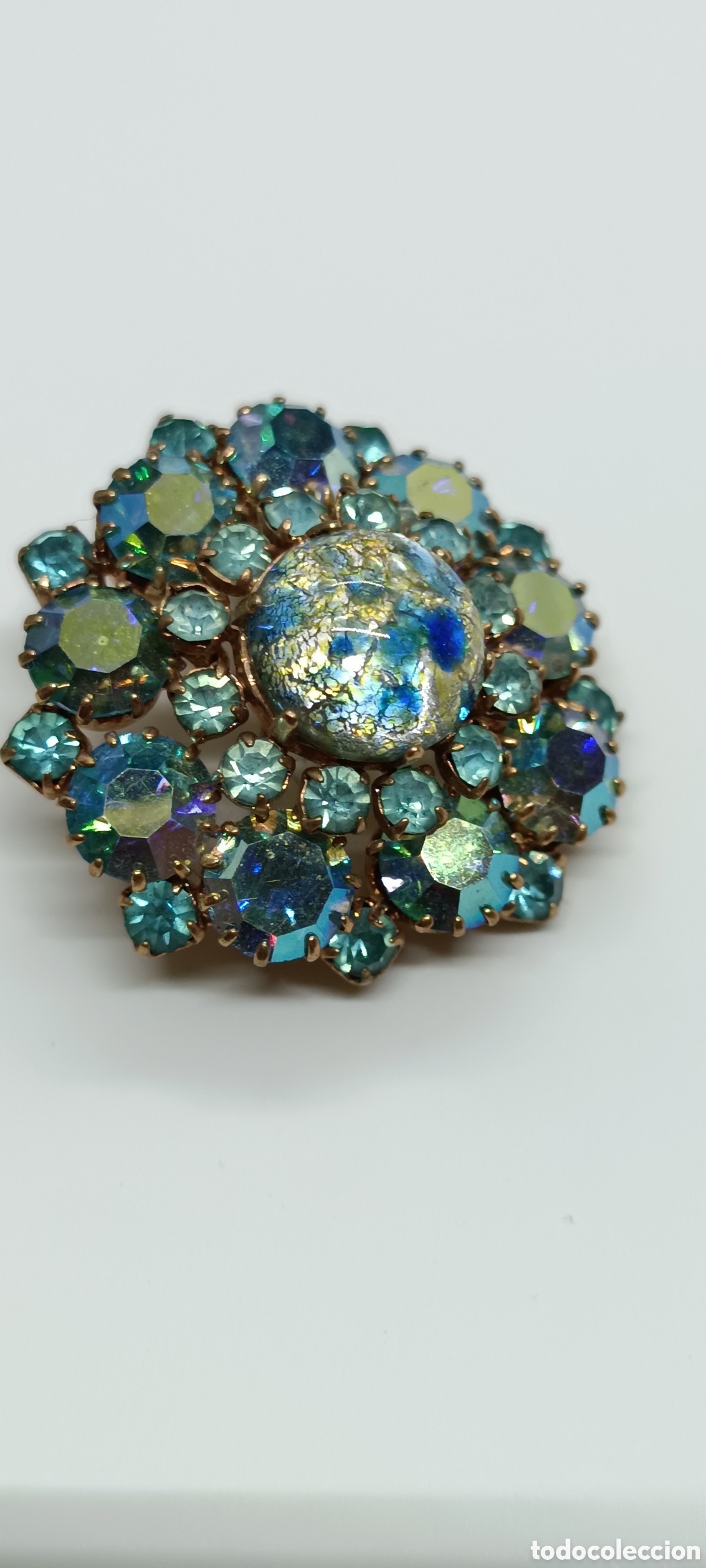 Joyeria: Broche vintage , cristal strass - Foto 2