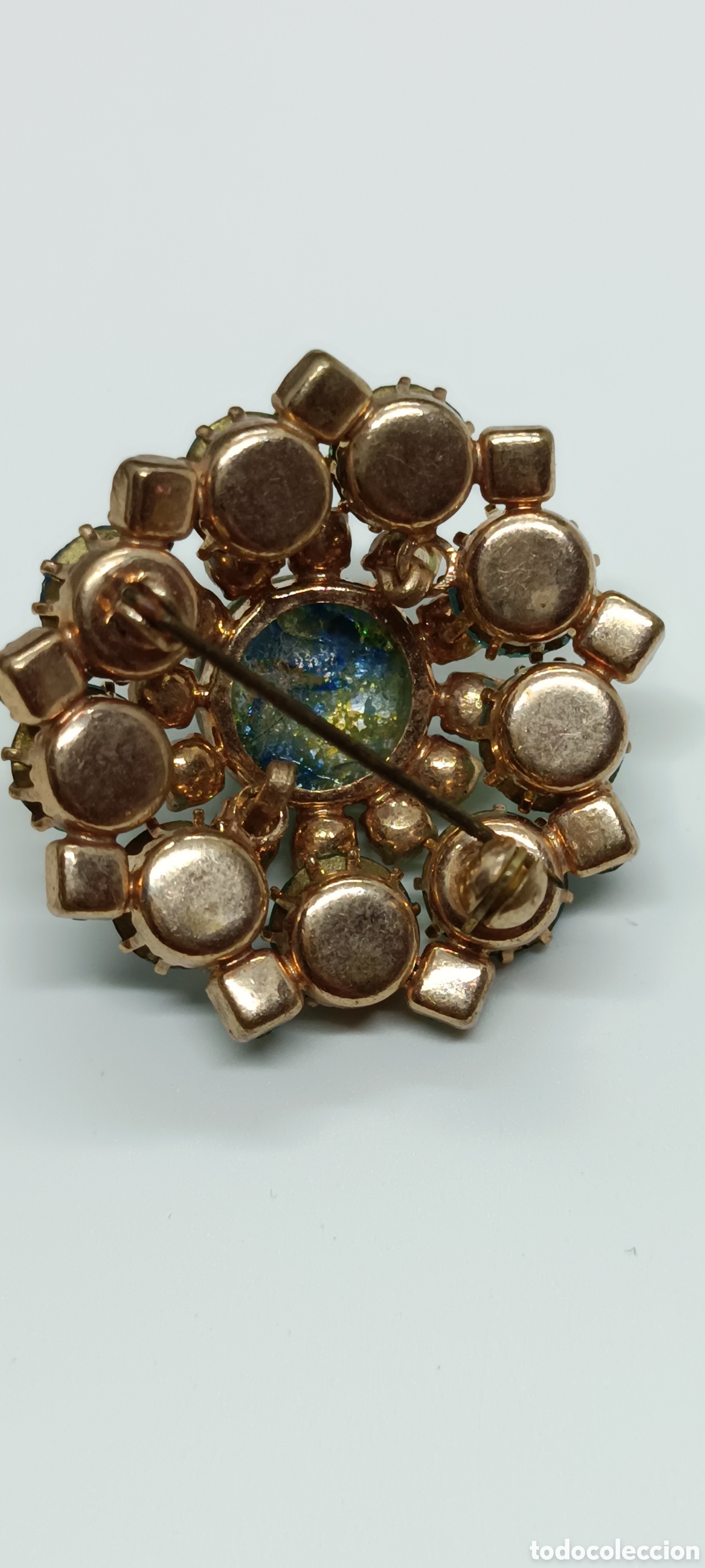 Joyeria: Broche vintage , cristal strass - Foto 3