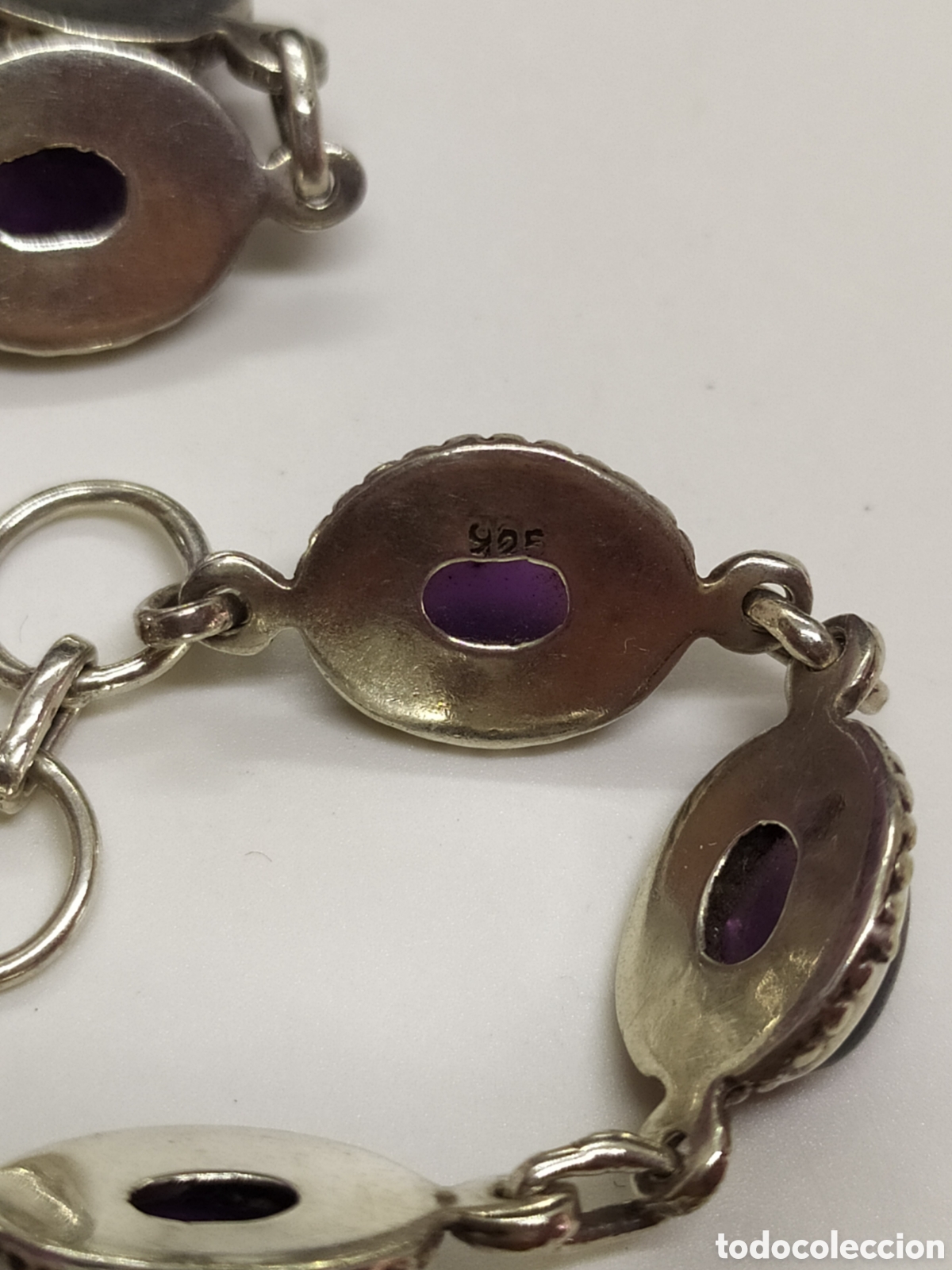 Joyeria: Pulsera de plata y amatista. Plata 925 - Foto 5