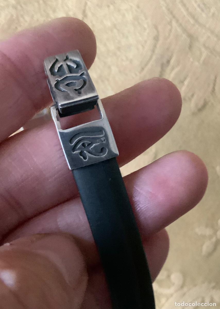 Joyeria: PULSERA EGIPCIA, PLATA Y CAUCHO - Foto 5
