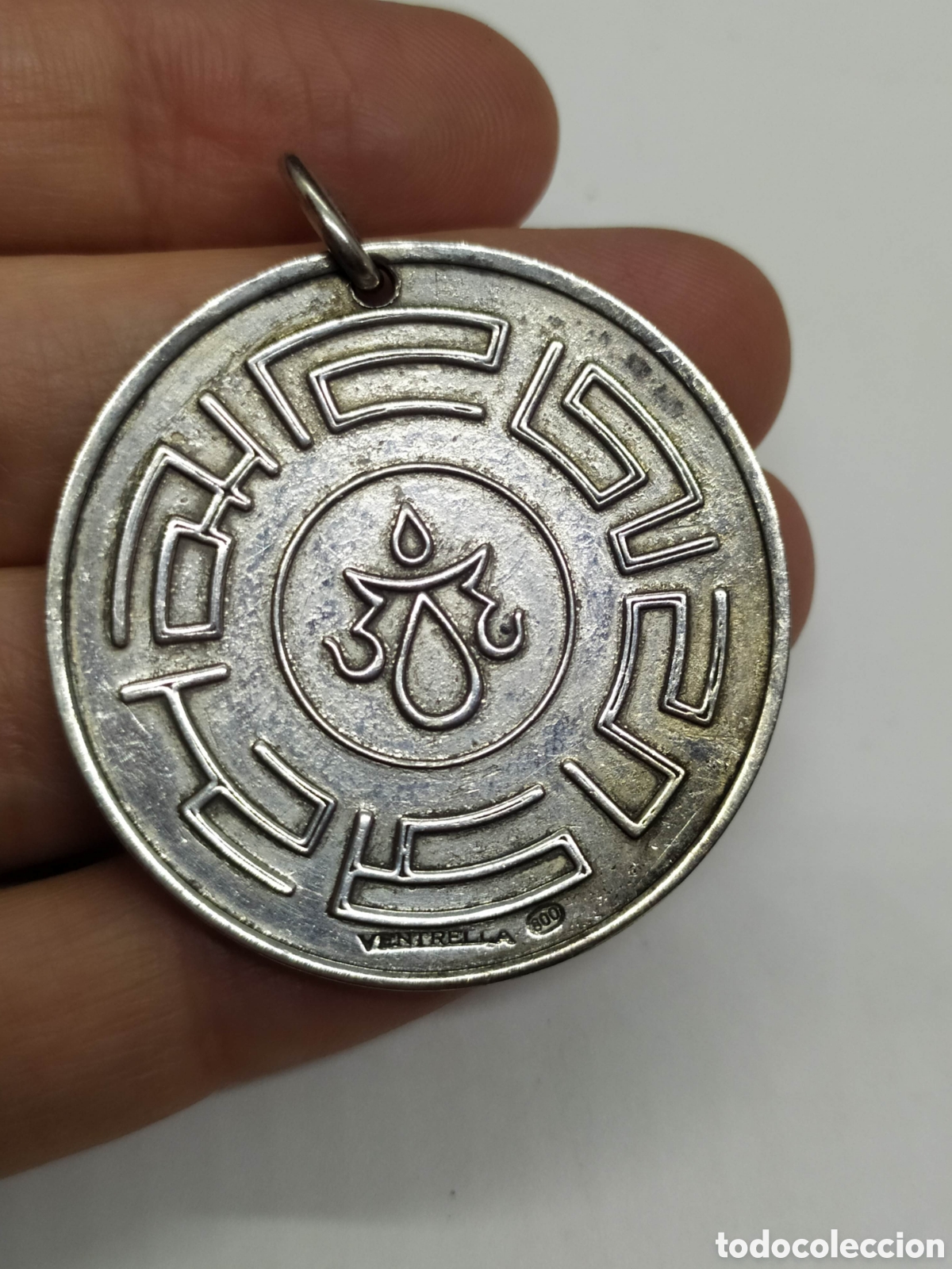 Joyeria: Medall&oacute;n laberinto. Ventrella. Plata 800 - Foto 3