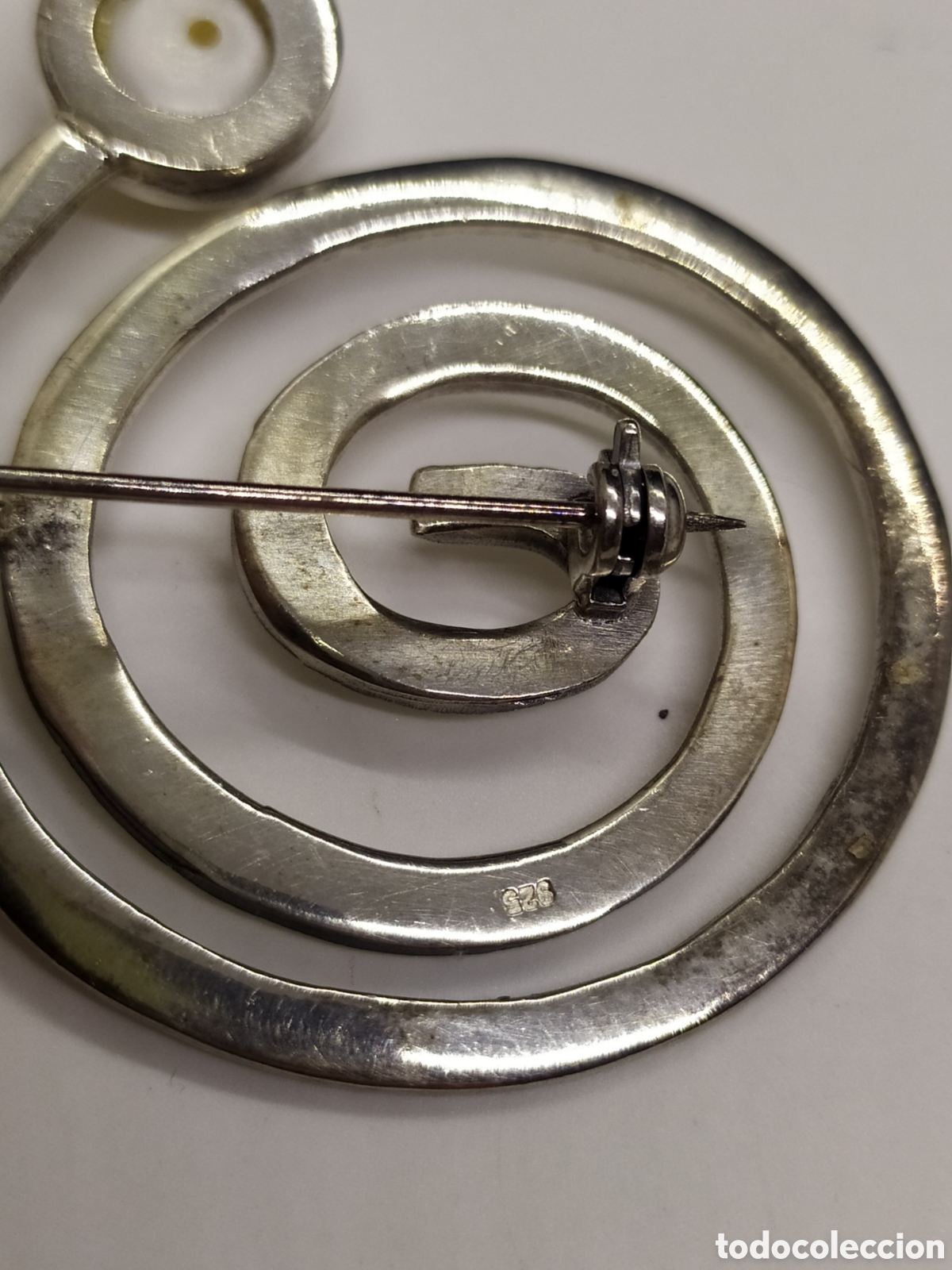 Joyeria: Briche de plata espiral con perla - Foto 4