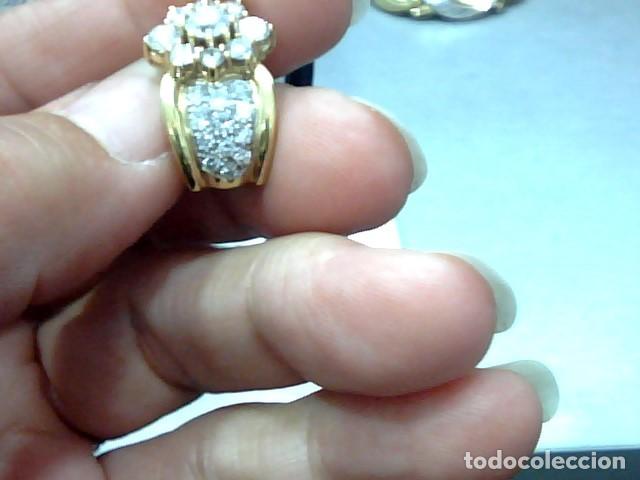 Joyeria: pendientes oro 18 kts con diamantes - Foto 4