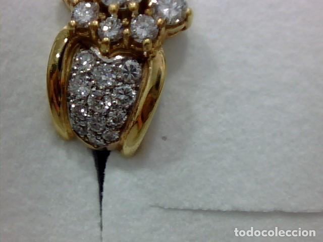 Joyeria: pendientes oro 18 kts con diamantes - Foto 7
