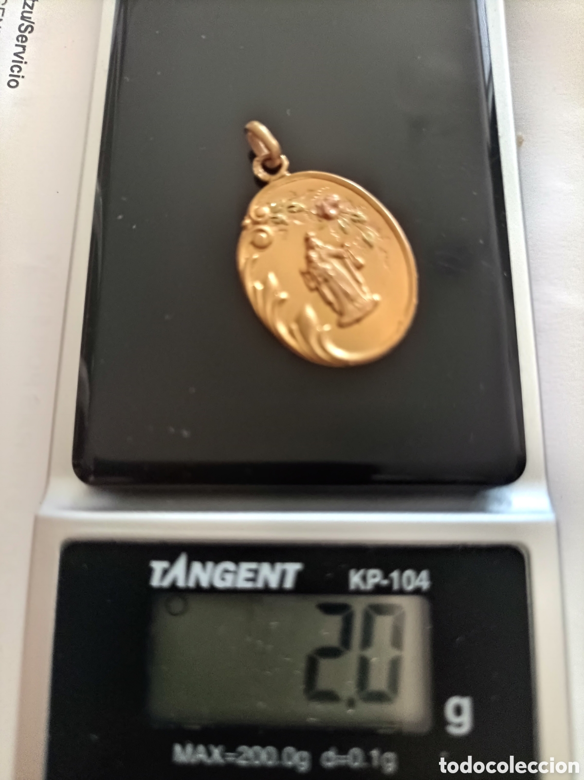 Joyeria: Virgen del Carmen ,Medalla en 1 8k - Foto 3