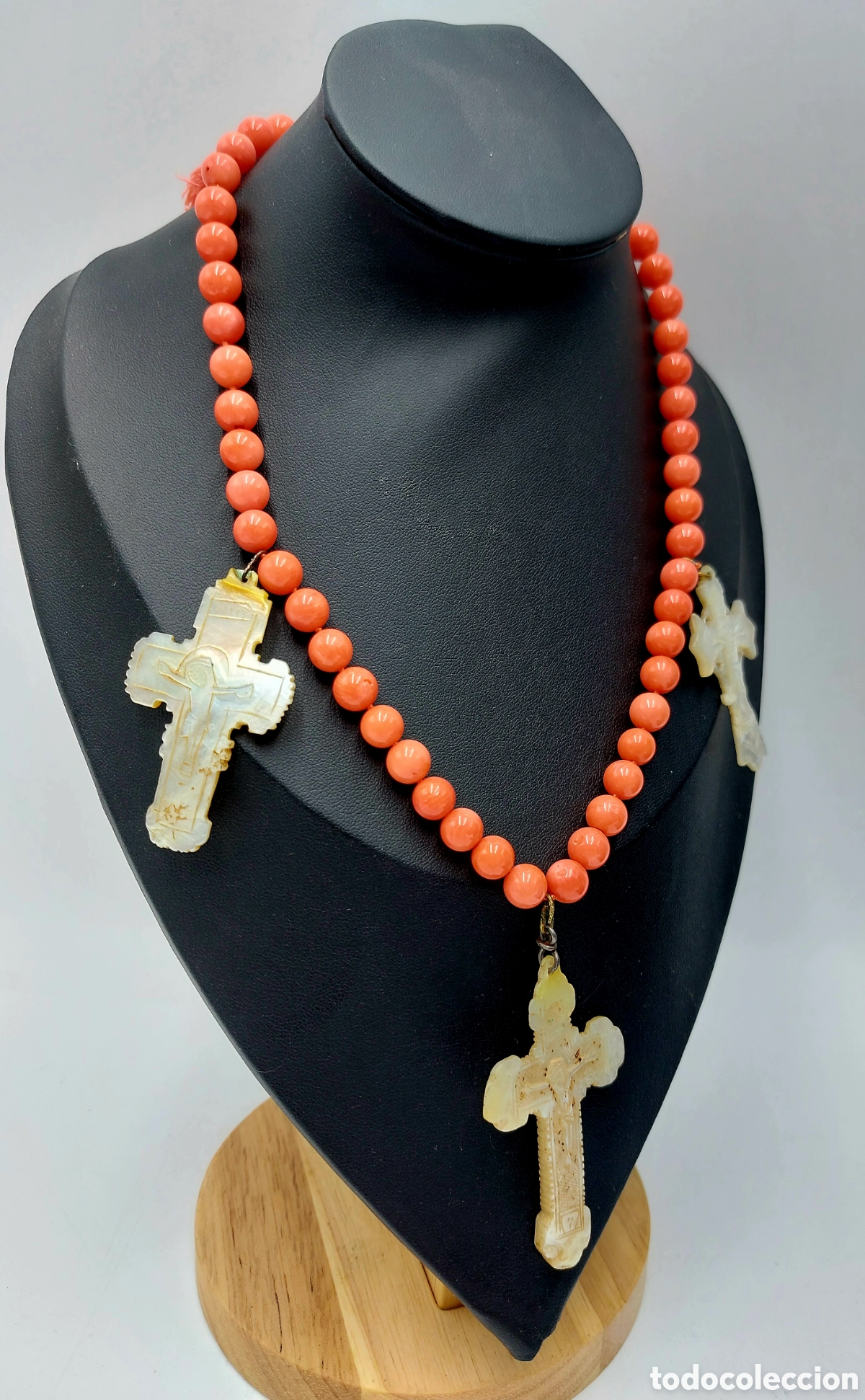 Joyeria: COLLAR POPULAR DE CORAL Y MADREPERLA - Foto 2
