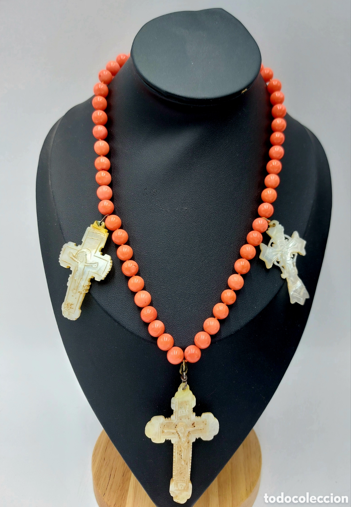 Joyeria: COLLAR POPULAR DE CORAL Y MADREPERLA - Foto 3