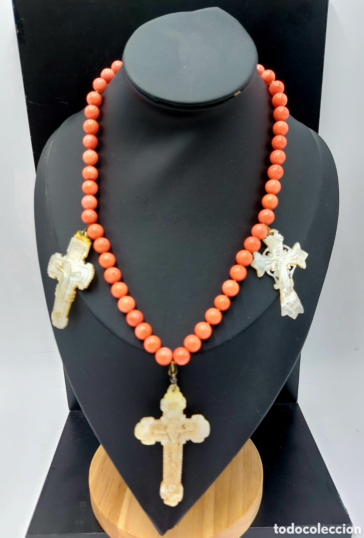 Joyeria: COLLAR POPULAR DE CORAL Y MADREPERLA - Foto 4