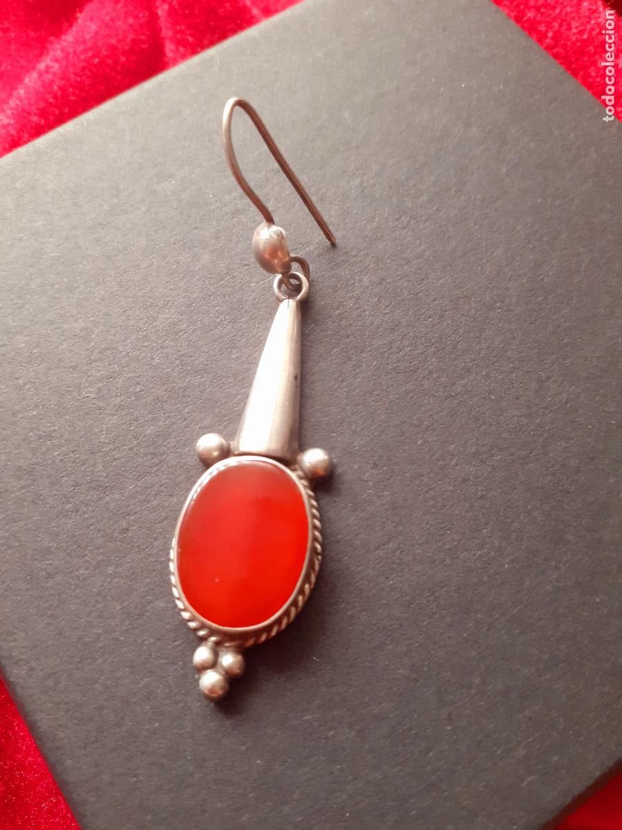 Joyeria: Un pendiente plata y agata - Foto 1