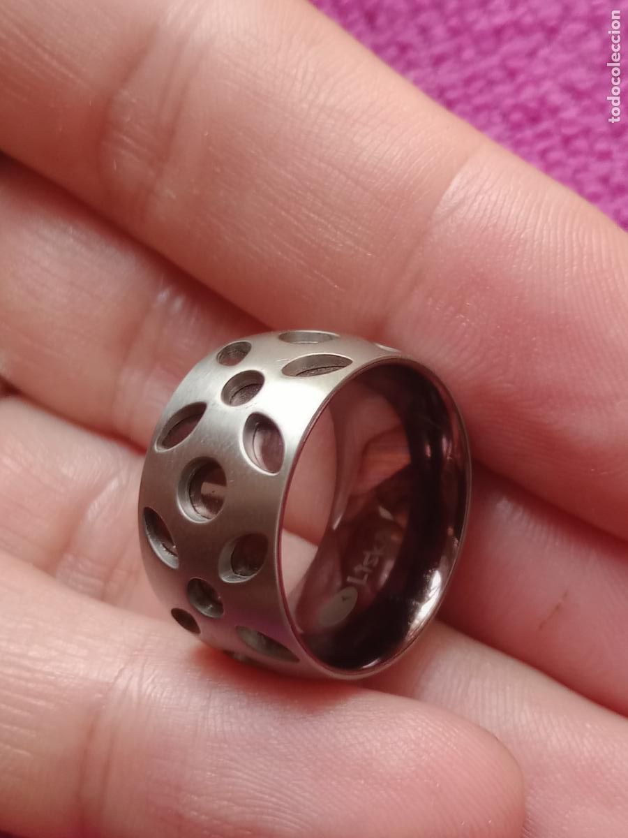 Joyeria: Anillo de acero de marca LISKA a estrenar - Foto 1