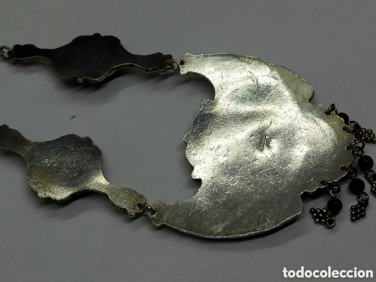 Joyeria: Collar de plata y &oacute;nix. Plata 925. Azabache. Collar g&oacute;tico - Foto 8