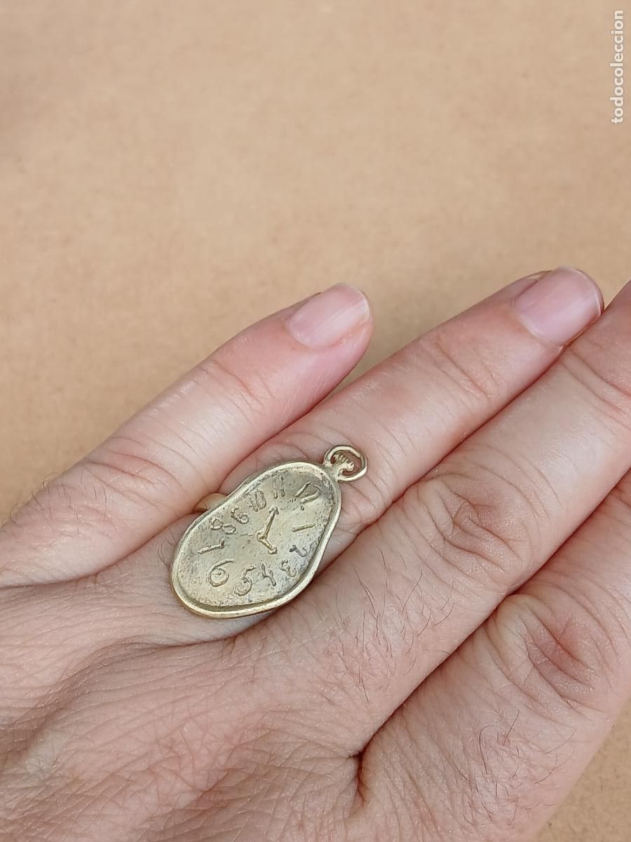 Joyeria: ANILLO DE PLATA DE LEY (925). RELOJ BLANDO DE DAL&Iacute; - Foto 6
