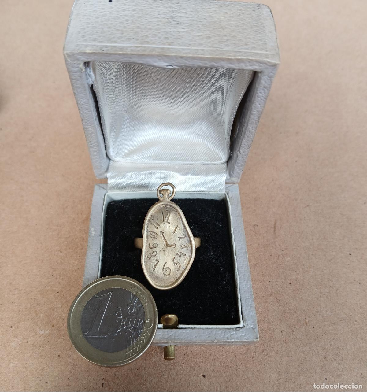 Joyeria: ANILLO DE PLATA DE LEY (925). RELOJ BLANDO DE DAL&Iacute; - Foto 7