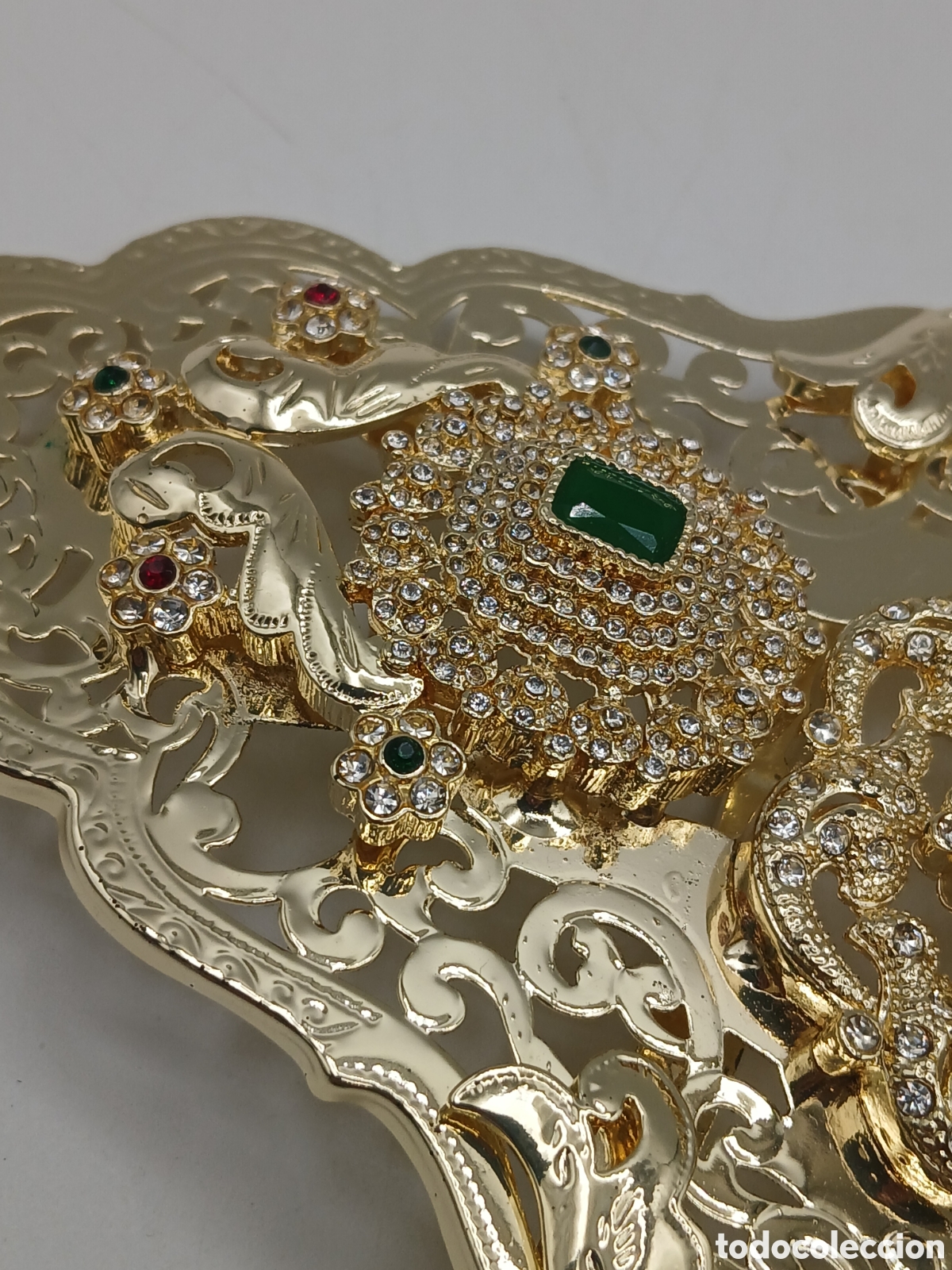 Joyeria: Hebilla lat&oacute;n dorado y pedreria - Foto 5