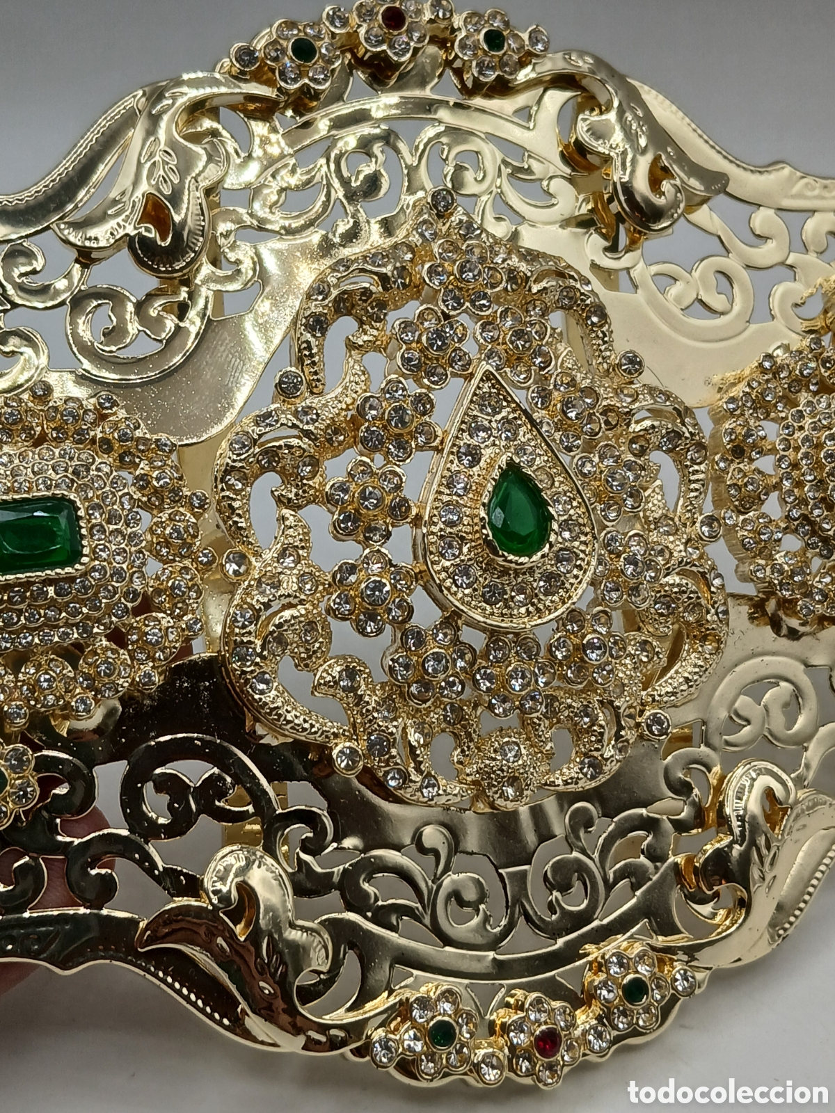 Joyeria: Hebilla lat&oacute;n dorado y pedreria - Foto 6