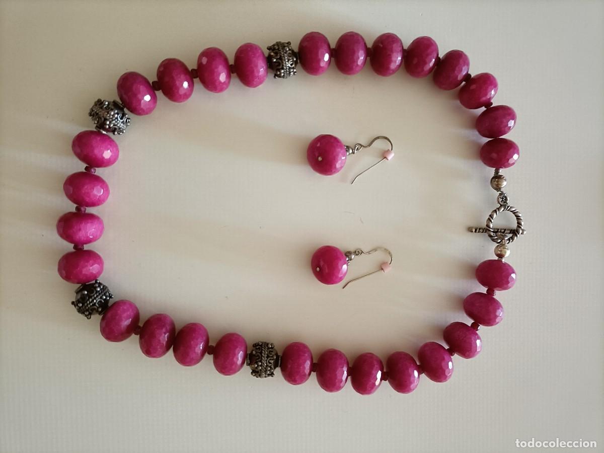 Joyeria: Juego de gargantilla y pendientes en plata. - Foto 2