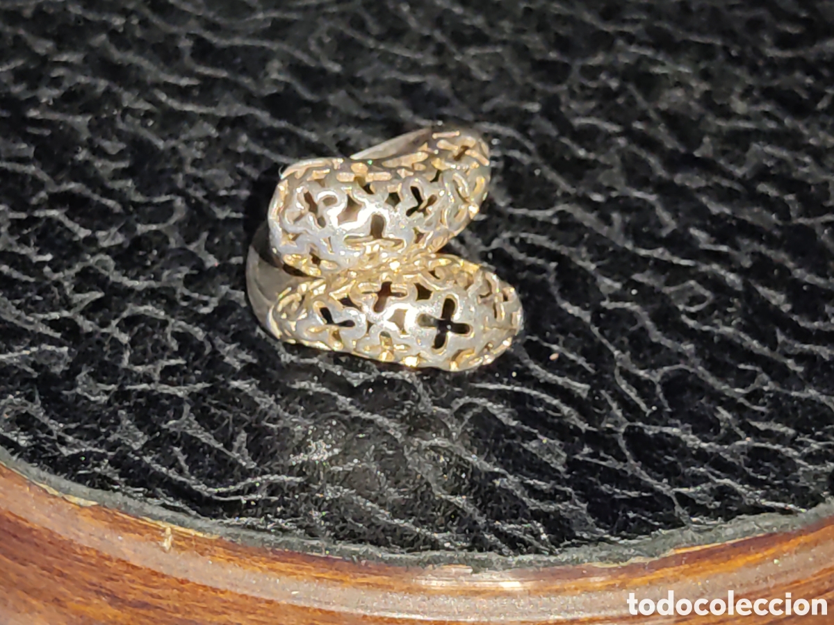 Joyeria: Anillo calado de plata contrastada 925. - Foto 3