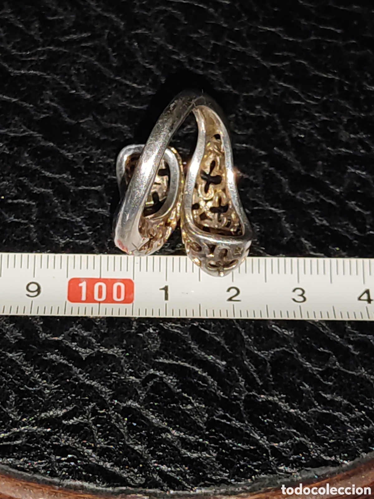Joyeria: Anillo calado de plata contrastada 925. - Foto 5