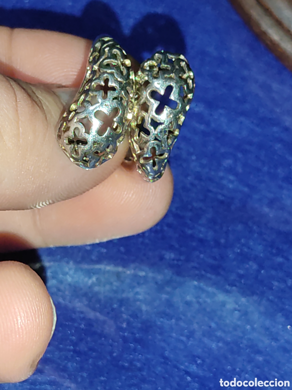 Joyeria: Anillo calado de plata contrastada 925. - Foto 1