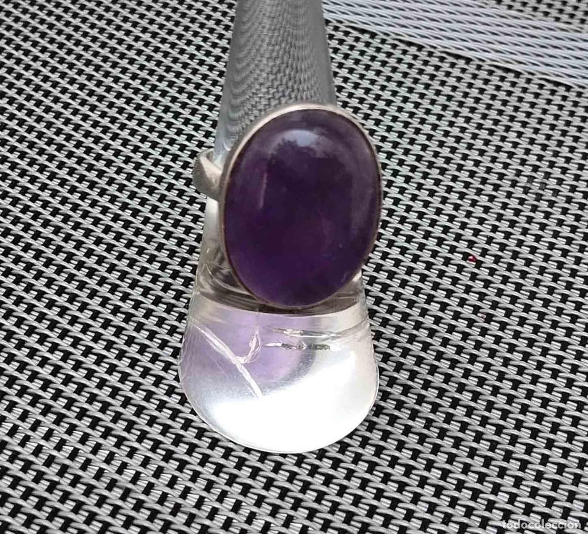 Joyeria: Anillo amatista y plata de ley - Foto 5