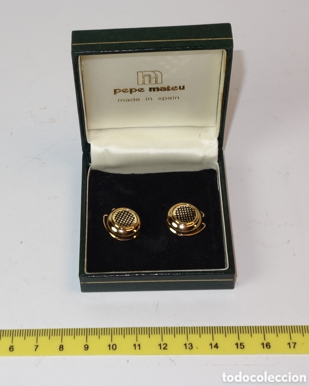 Joyeria: Cubrebotones chapados en oro Pepe Mateu - Foto 2
