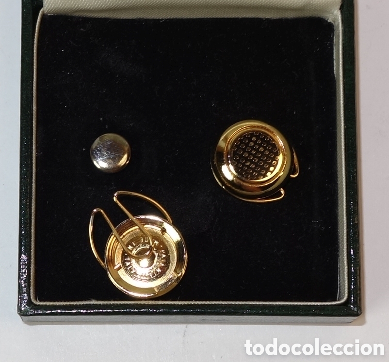 Joyeria: Cubrebotones chapados en oro Pepe Mateu - Foto 3