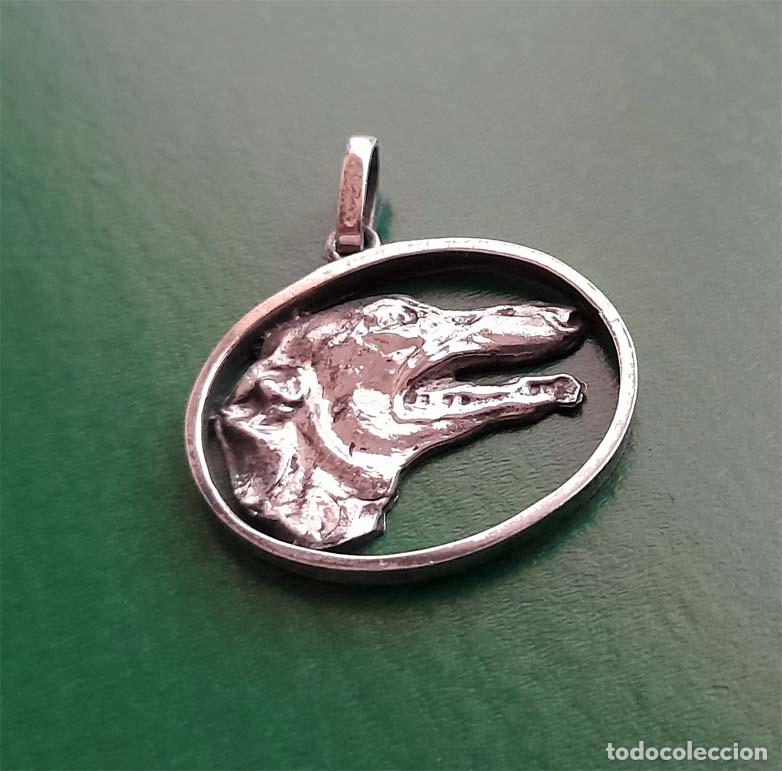 Joyeria: Colgante lebrel. Plata de ley - Foto 1