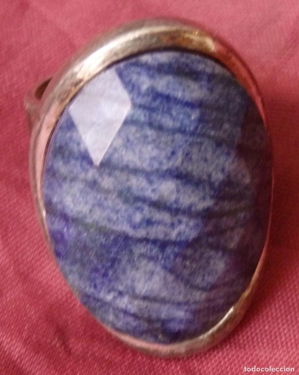 Joyeria: ANILLO DE PLATA DE LEY CON SODALITA - Foto 2
