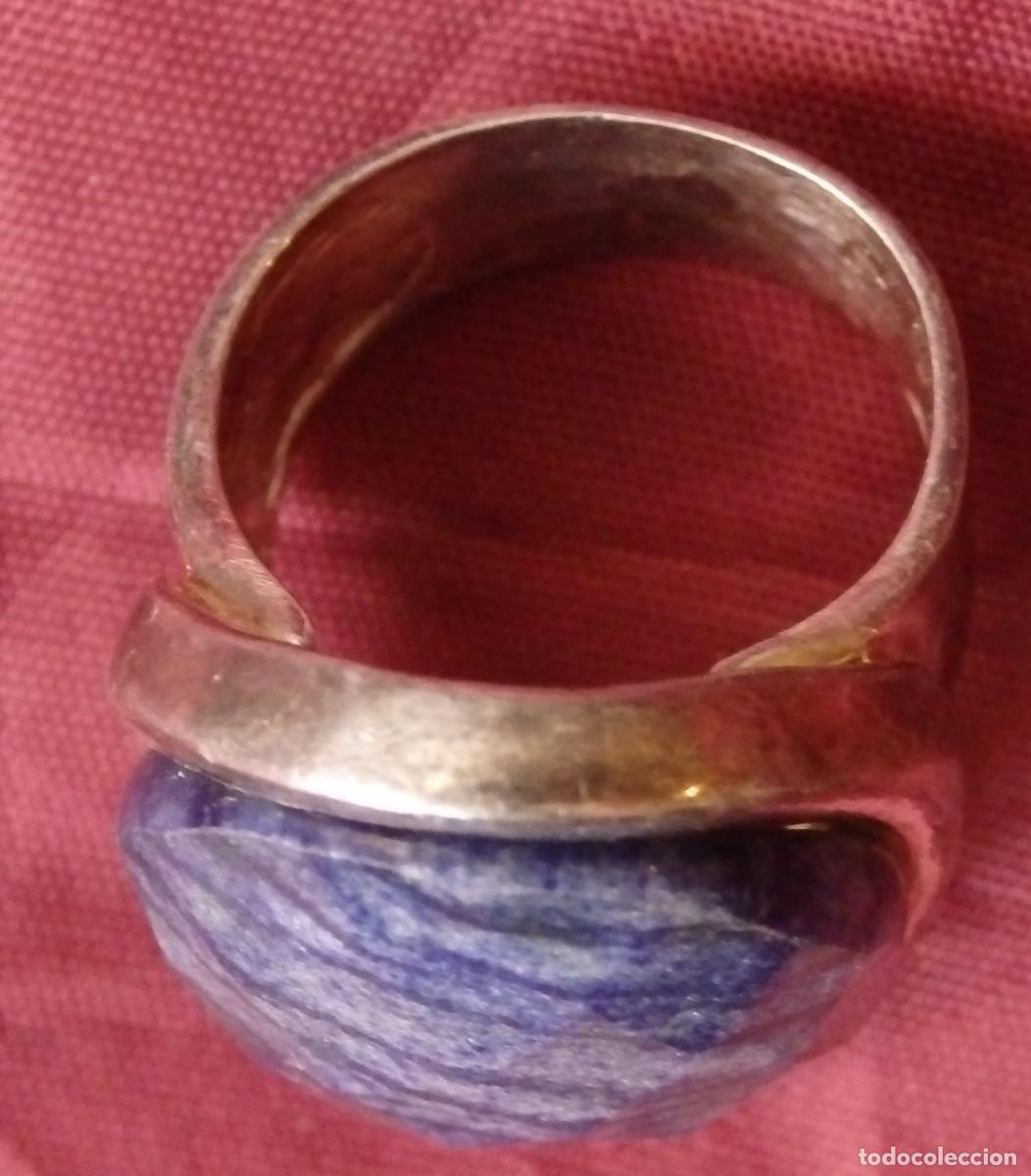 Joyeria: ANILLO DE PLATA DE LEY CON SODALITA - Foto 3