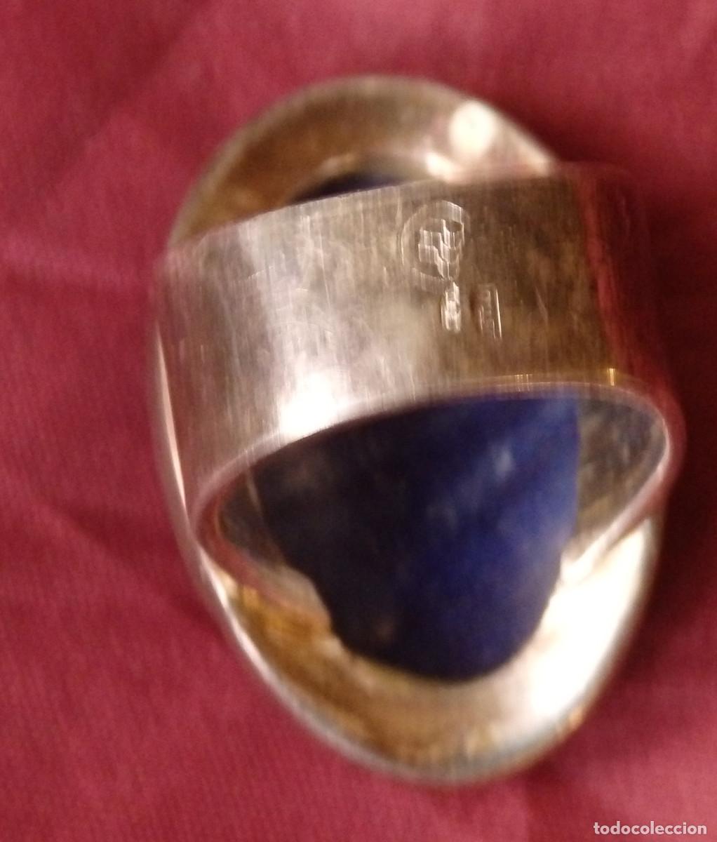 Joyeria: ANILLO DE PLATA DE LEY CON SODALITA - Foto 4