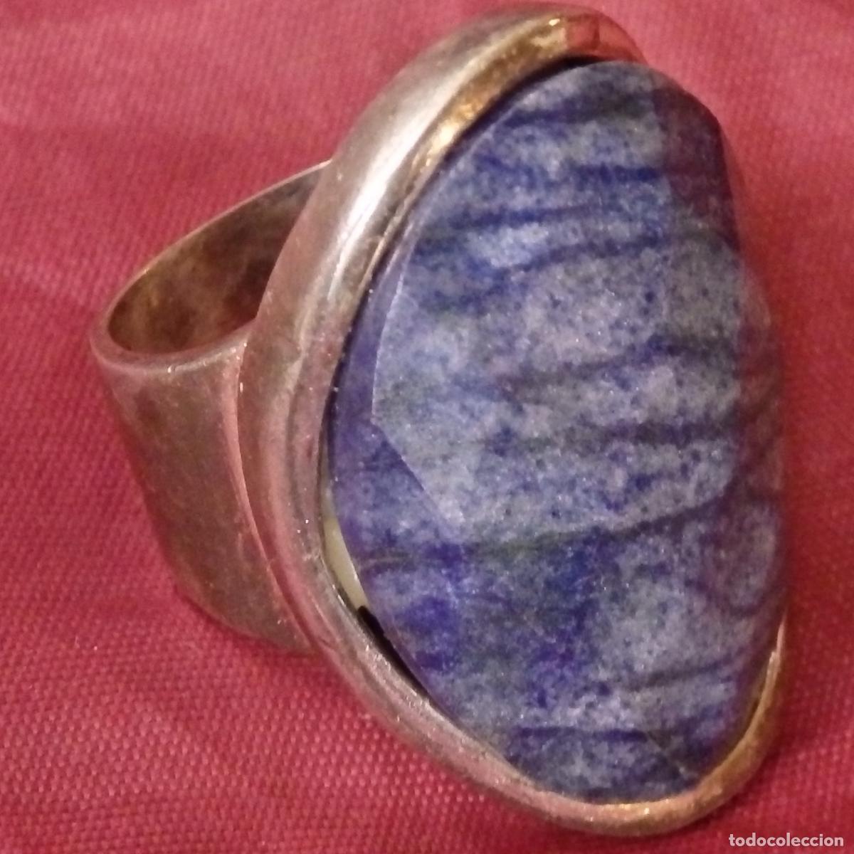 Joyeria: ANILLO DE PLATA DE LEY CON SODALITA - Foto 1