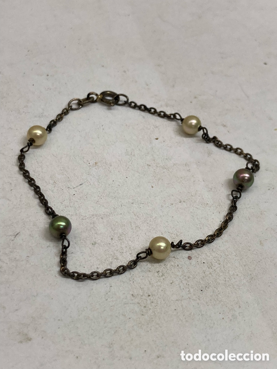 Joyeria: Pulsera de plata y perlas Pul198 - Foto 1