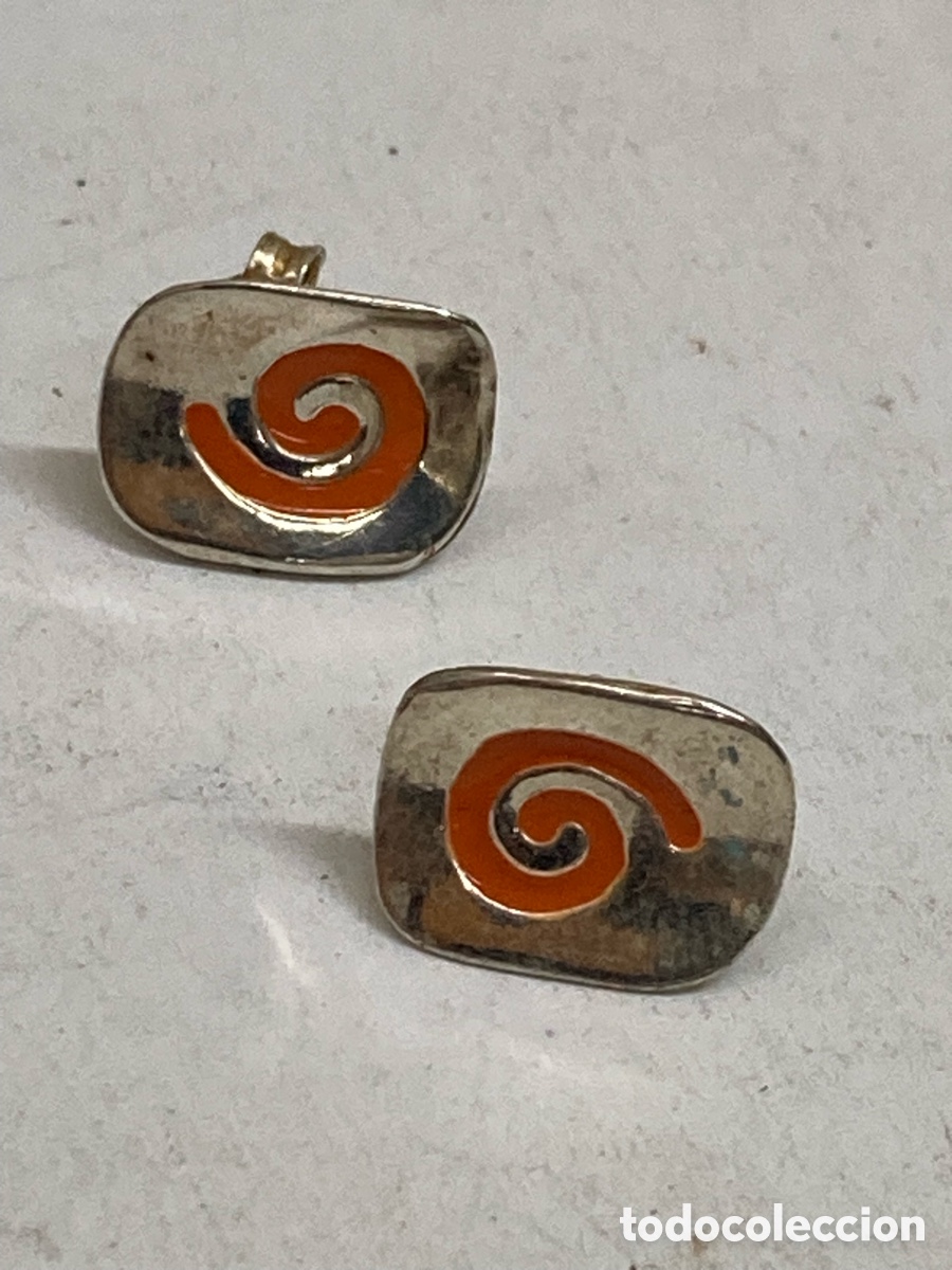 Joyeria: Pendientes de plata esmaltado P202 - Foto 1