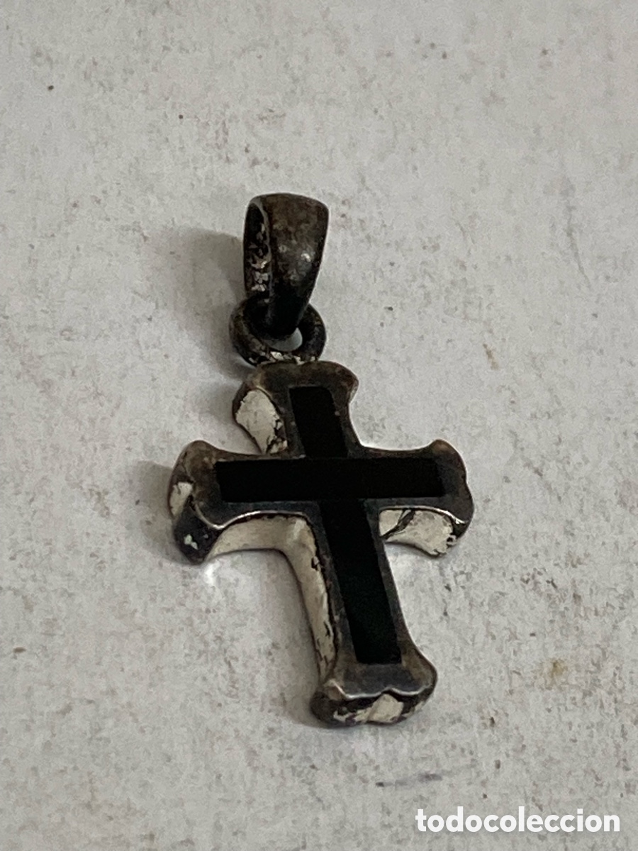 Joyeria: Cruz de plata esmaltada C299 - Foto 1