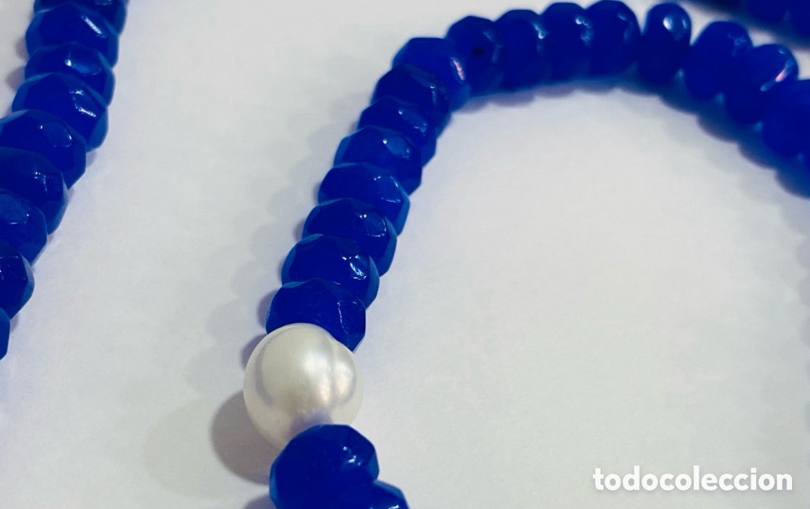 Joyeria: Collar Zafiro y Perlas con Oro 18K - Foto 3