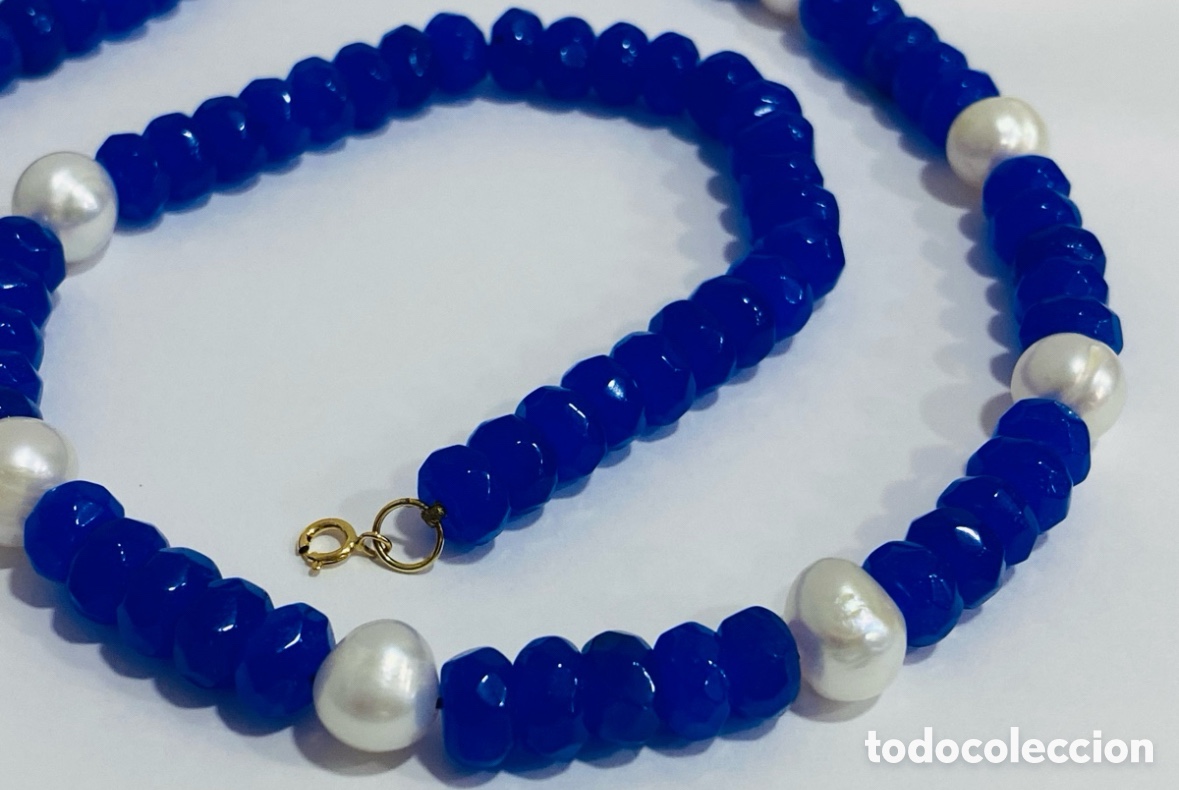 Joyeria: Collar Zafiro y Perlas con Oro 18K - Foto 5