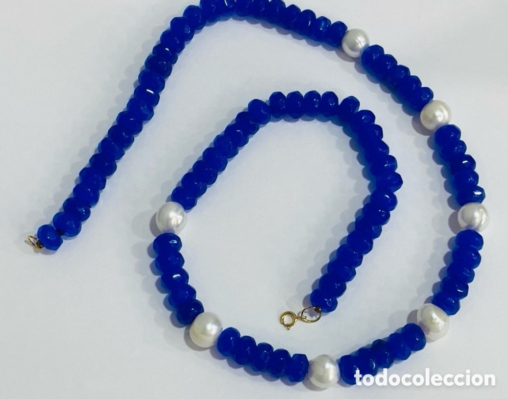 Joyeria: Collar Zafiro y Perlas con Oro 18K - Foto 6