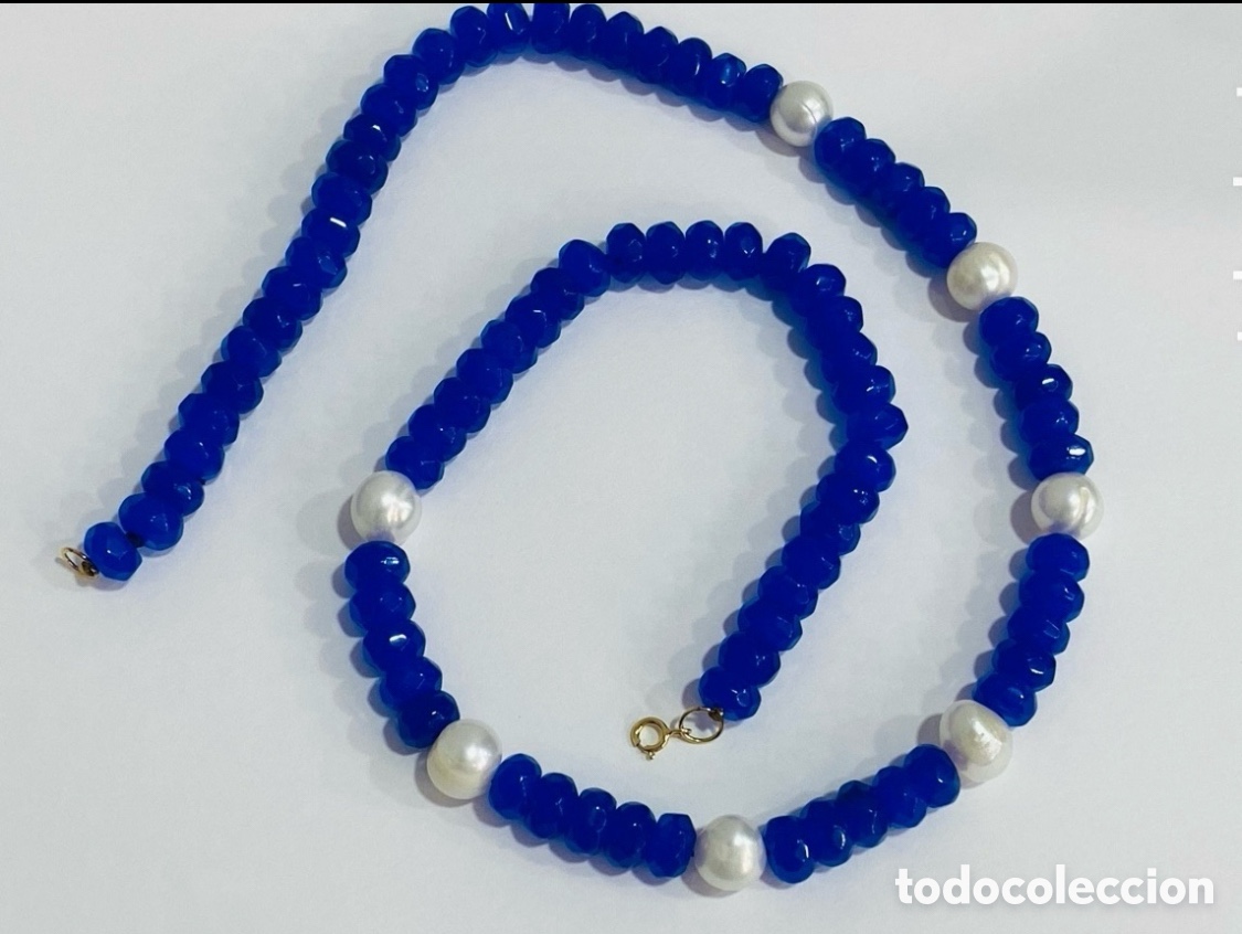 Joyeria: Collar Zafiro y Perlas con Oro 18K - Foto 1