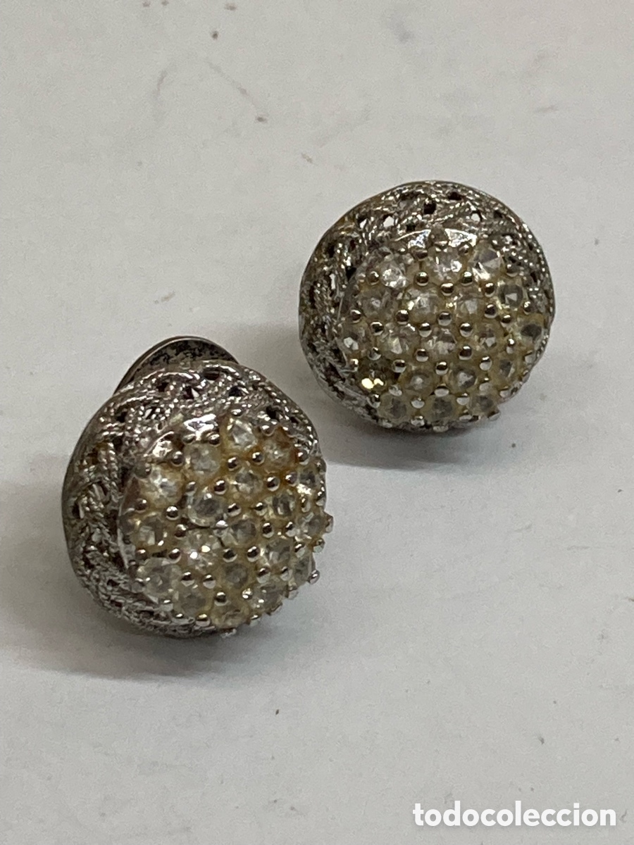 Joyeria: Pendientes de plata engastado P44 - Foto 1