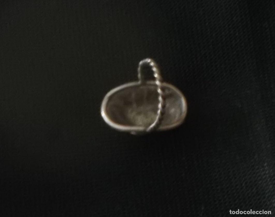 Joyeria: cesta de plata para colgante - Foto 2