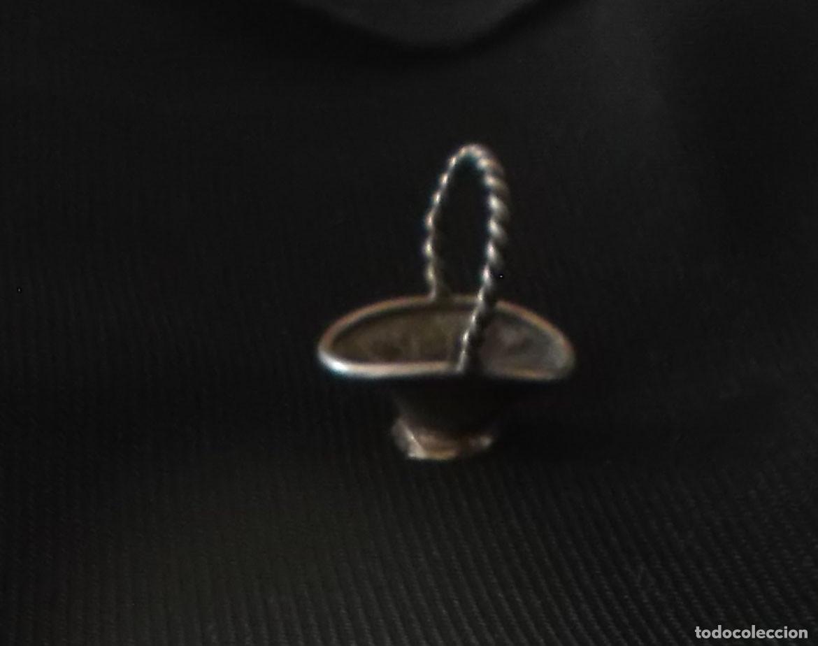 Joyeria: cesta de plata para colgante - Foto 1
