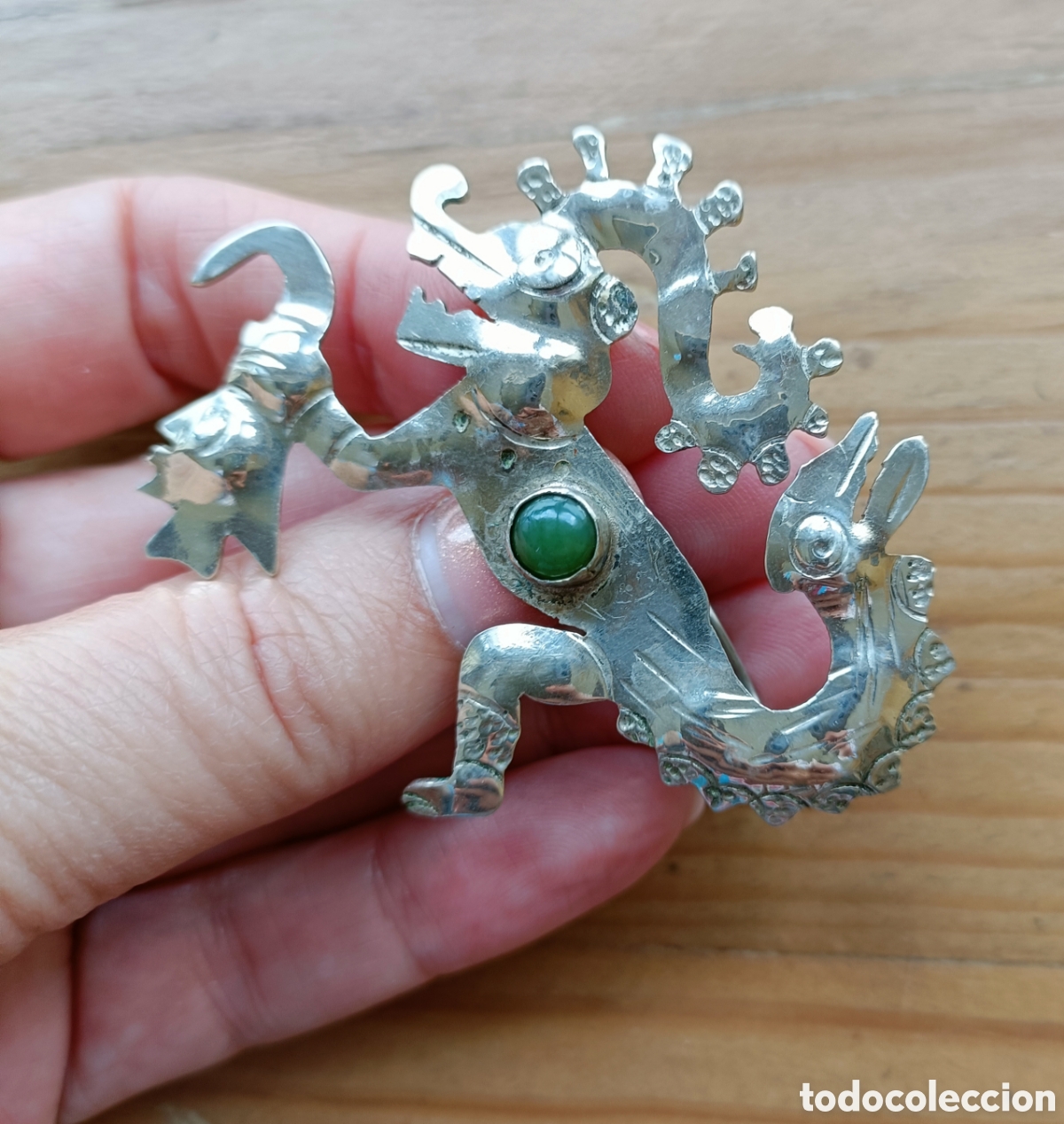Joyeria: Broche artesanal estilo precolombino - Foto 3