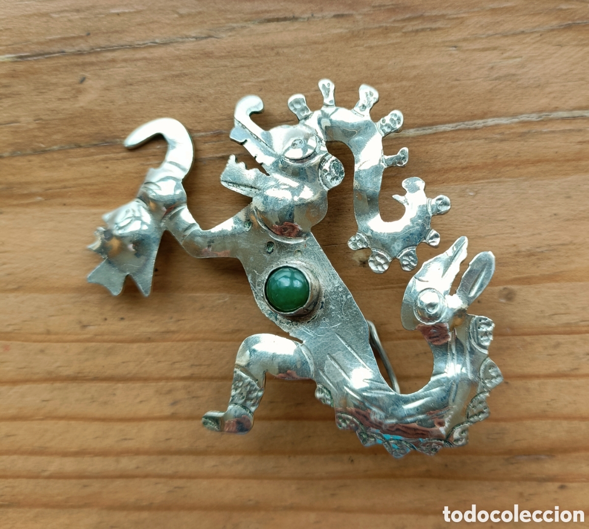 Joyeria: Broche artesanal estilo precolombino - Foto 4