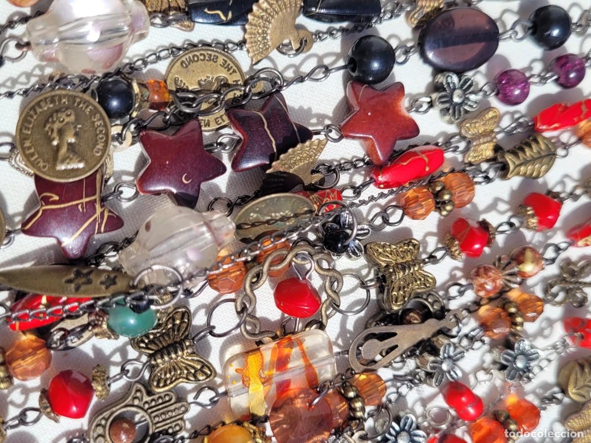 Joyeria: Lote de 12 pulseras ajustables, varios modelos y materiales - Foto 2