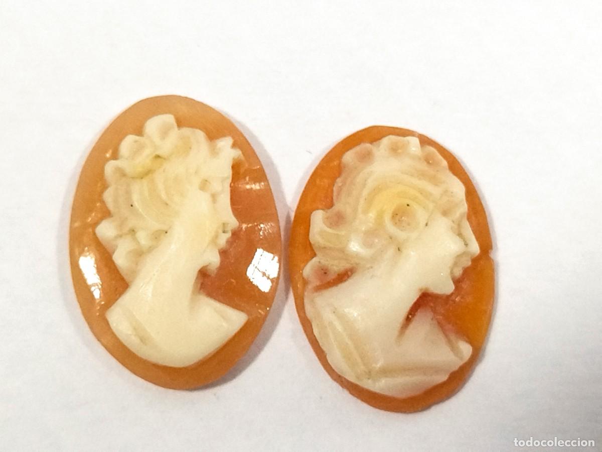 Joyeria: Camafeo de concha para joyer&iacute;a. Dos piezas - Foto 2