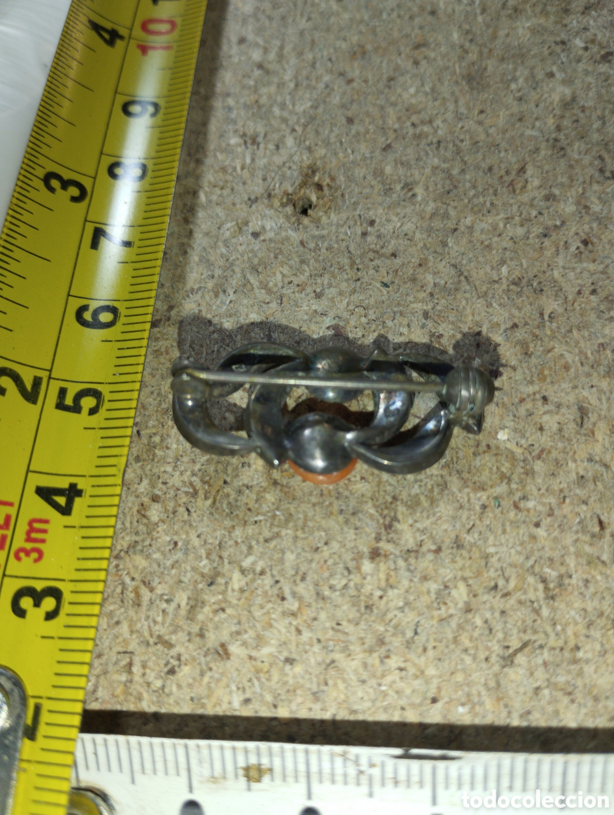 Joyeria: Antiguo broche de plata con piedras - Foto 2