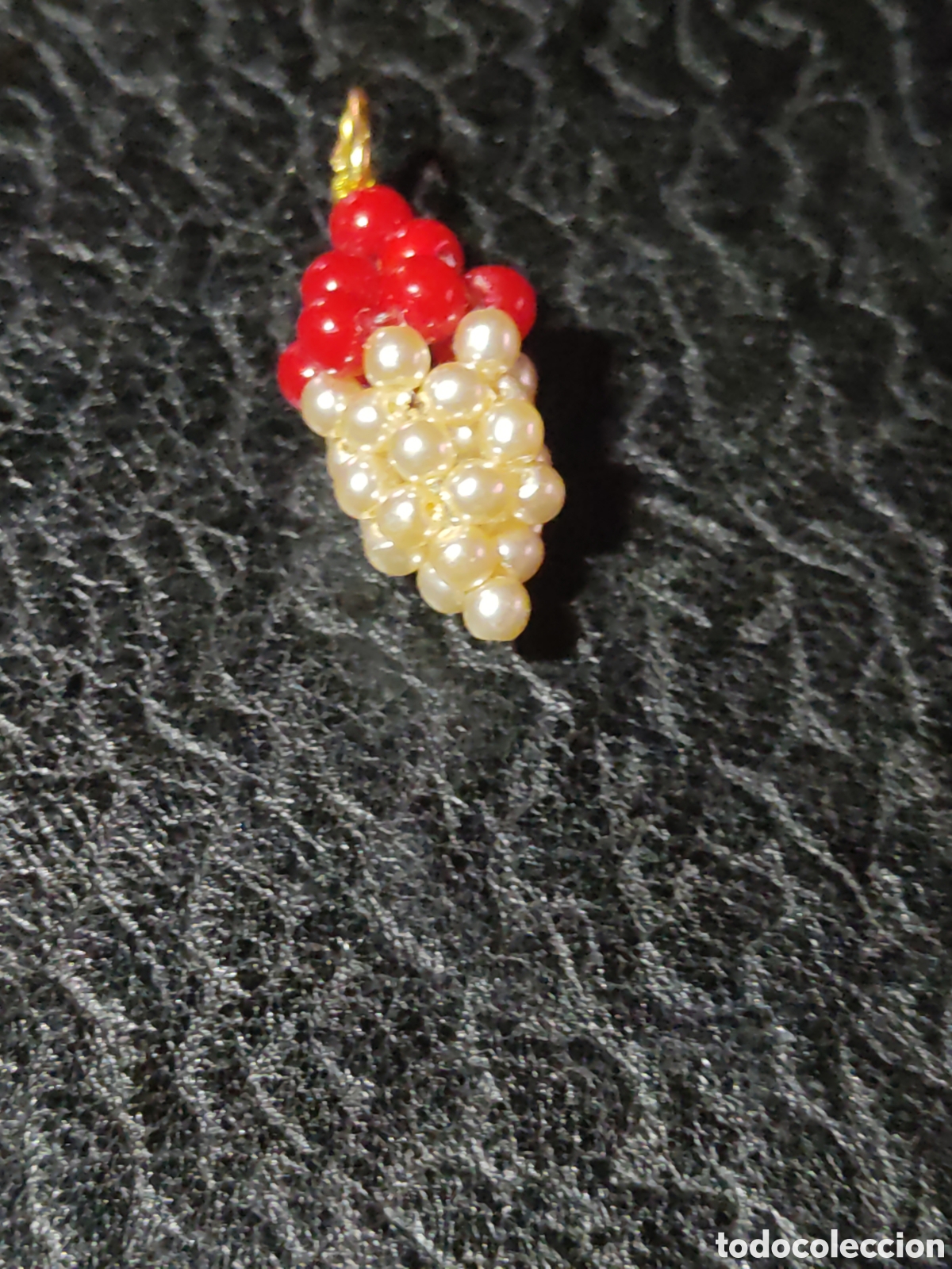 Joyeria: Colgante racimo de uvas de perlas de r&iacute;o.Vintage. - Foto 1